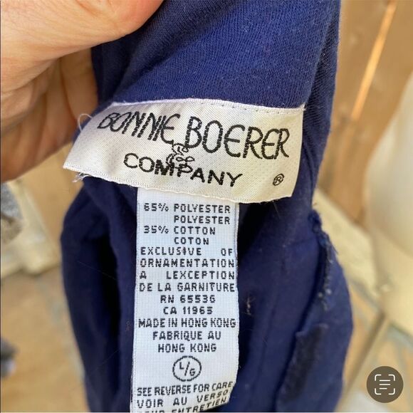 Vintage Bonnie Boerer & Company lightweight sweater blazer size large - Picture 10 of 12